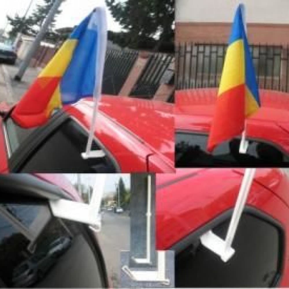 Steag Tricolor auto 45 cm x 30 cm / stegulet / stegulet auto / flag / drapel — 4