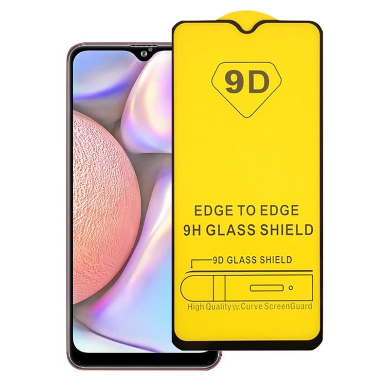 Folie sticla Samsung Galaxy A10, Full Glue 9D. margini negre — 2