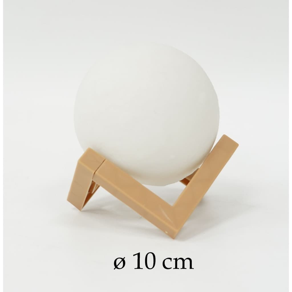 Lampa de veghe 3D Moon Light, lumina LED alb cald, alimentare baterii, 10 cm — 2
