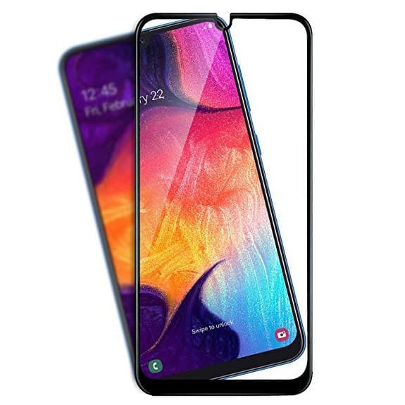 Folie de sticla Full Glue 111D pentru Samsung Galaxy A22 5G, margini negre — 3