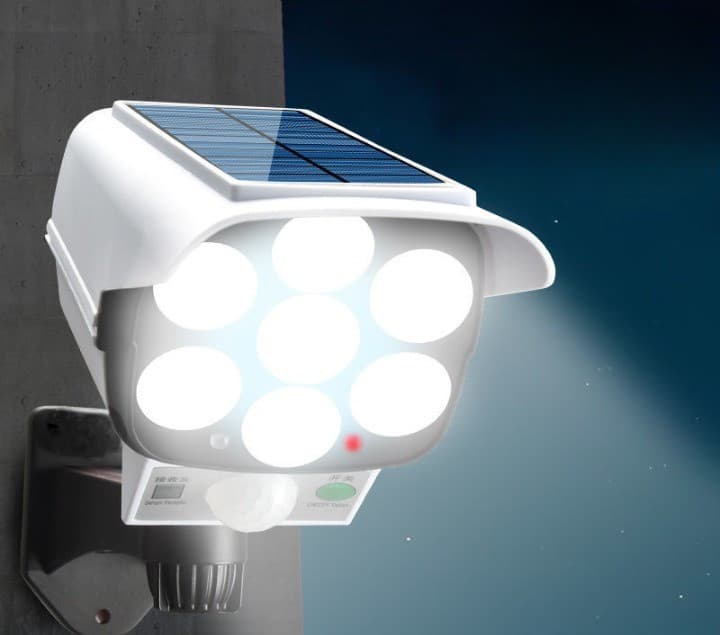 Camera de supraveghere falsa, incarcare solara, 77 LED-uri, senzor de miscare — 2