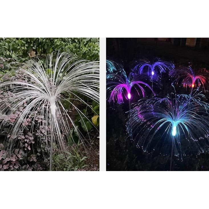 Lampa solara LED pentru gradina, tip meduza, inaltime 90 cm, multicolora — 4