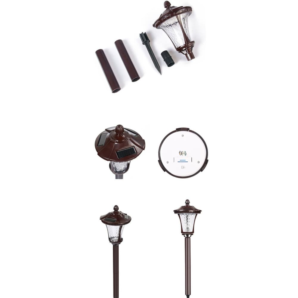 Lampa solara cu prindere in pamant, inaltime 65 cm, alb rece — 2