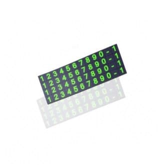 Afișaj retractabil număr telefon pentru bordul masinii, negru — 4