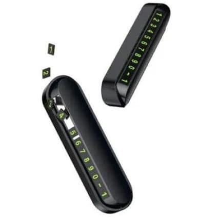 Afișaj retractabil număr telefon pentru bordul masinii, negru — 5