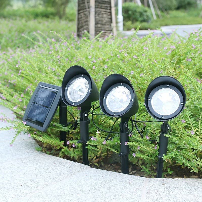 Lampa solara decoratiune pentru gradina, model 3 felinare, alb rece — 3