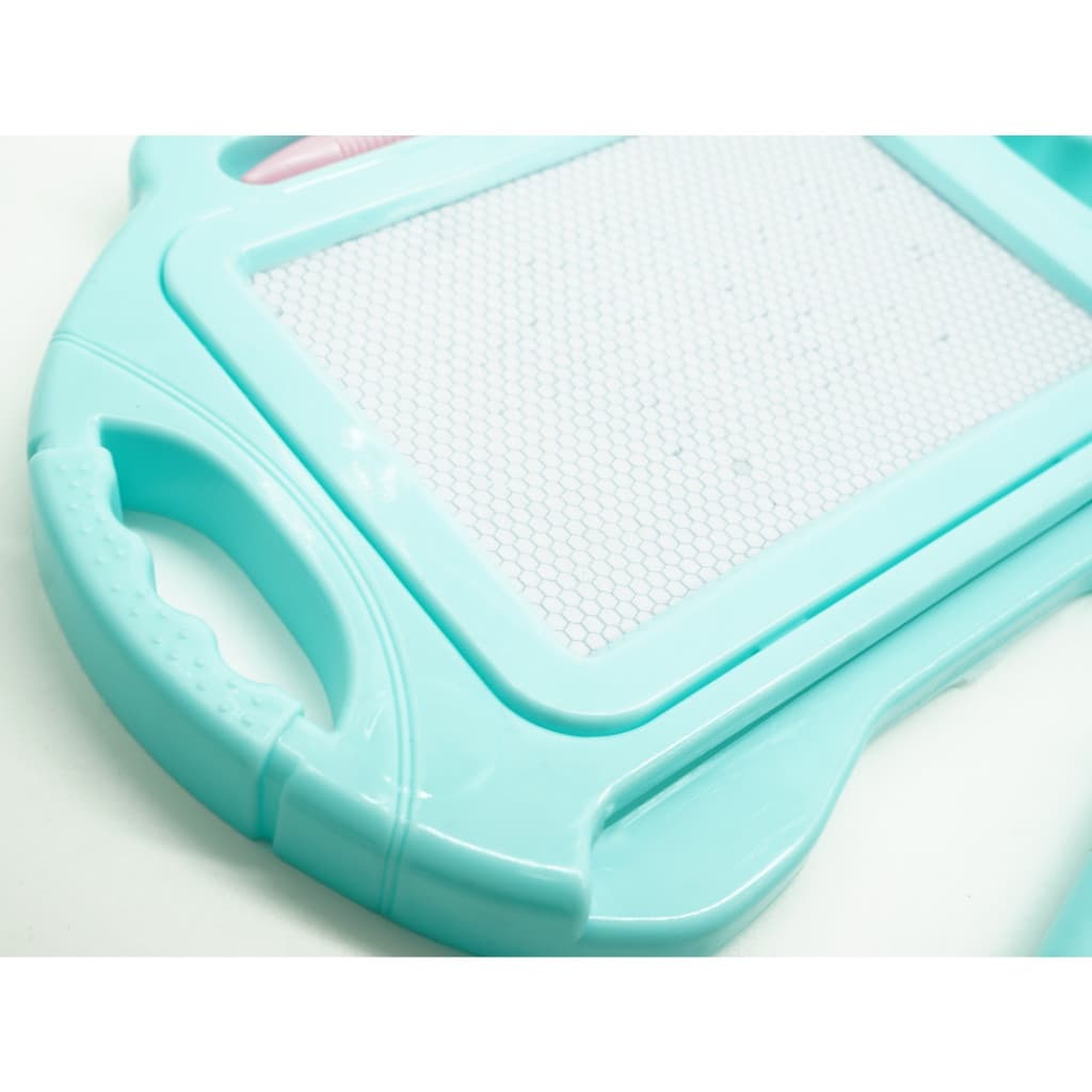 Tabla Magnetica pentru desen, Pix, forma dreptunghi, dimensiuni 23x17 cm, Dezvolta Creativitatea, cu picioare suport, Albastru — 3