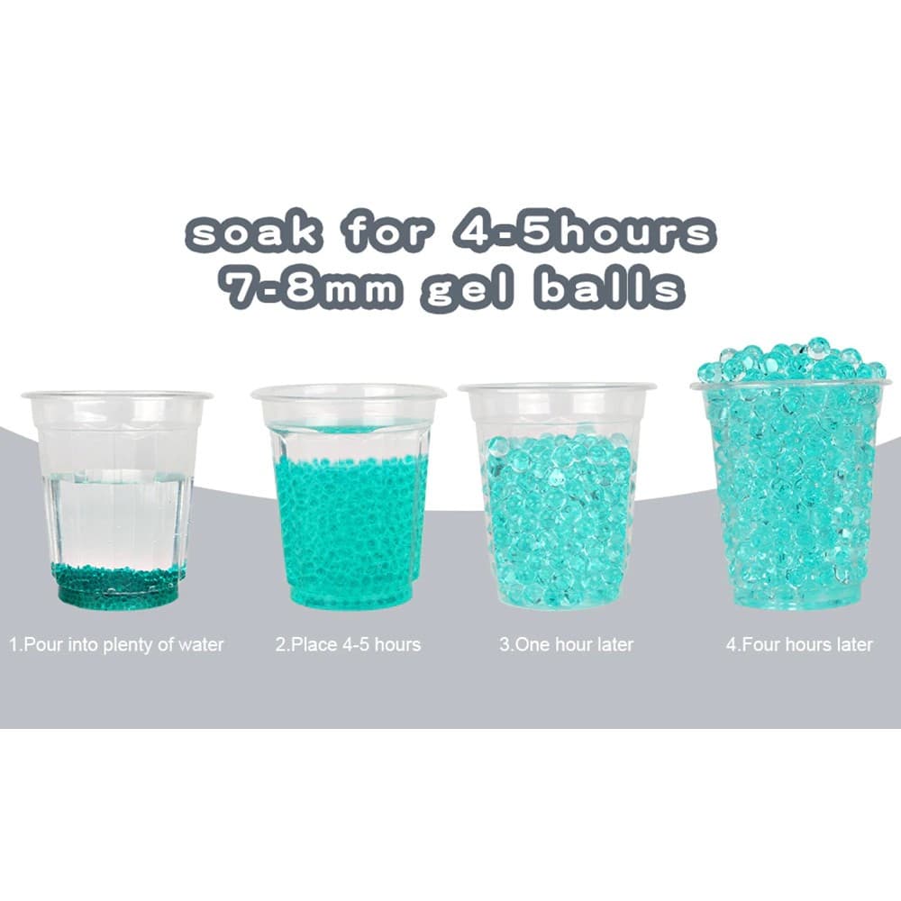 Mitraliera de jucarie cu bile de hidrogen de gel, electrica, 5000 bile incluse, ochelari protectie, MP9, verde — 4