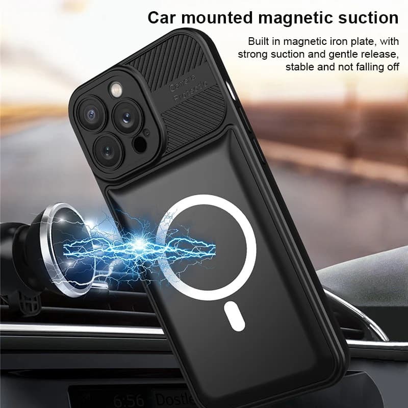 Husa Samsung Galaxy A54 5G, Urban Series, prindere suport auto magnetic, antisoc, rosie — 3
