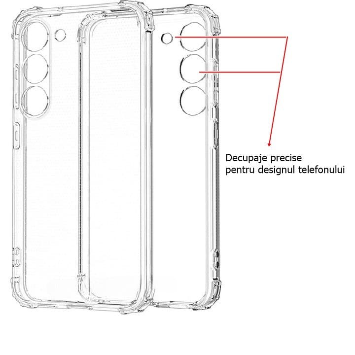 Husa Samsung Galaxy A54 5G, TPU transparent, intarituri in colturi, grosime 1,5 mm — 3