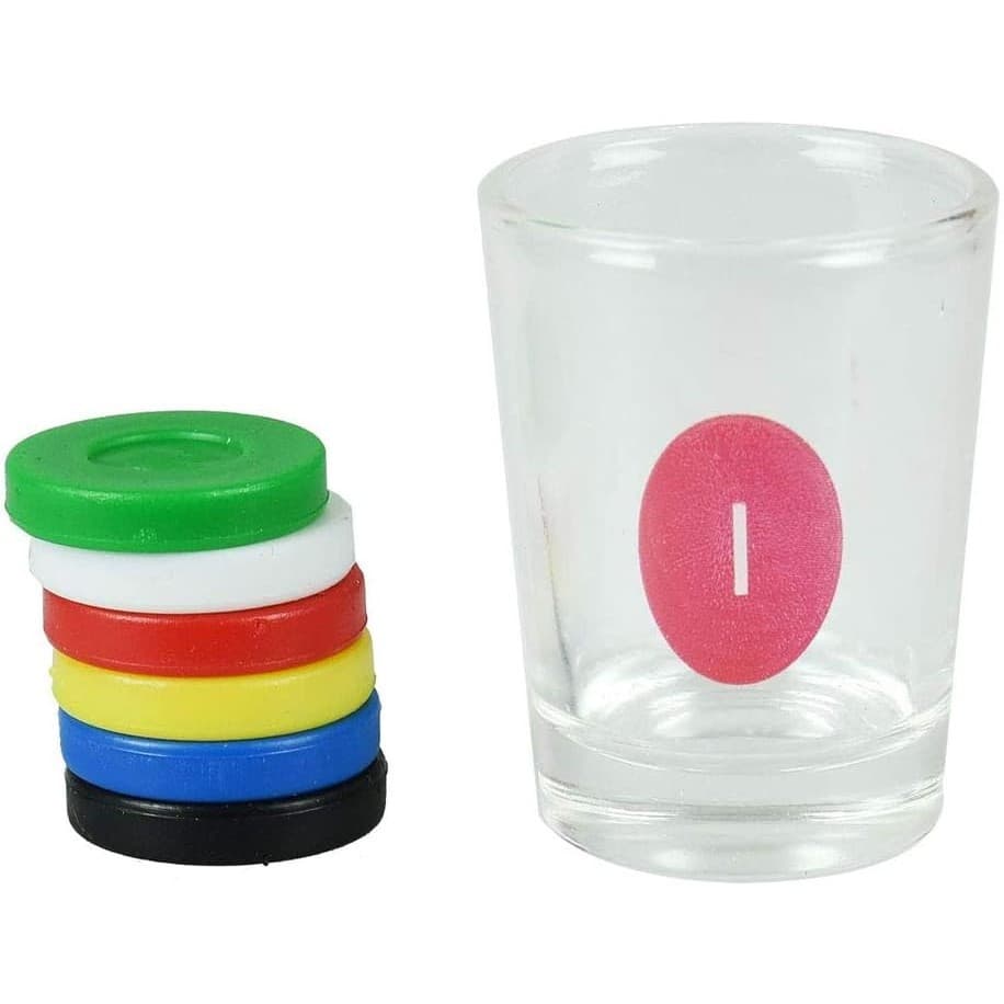 Joc de Baut Gravitational, pentru Petreceri, Interactiv, pana la 6 Jucatori, Pahare de Shot Incluse, 25.5 x 6.7 x 27.5 cm, Rosu — 3