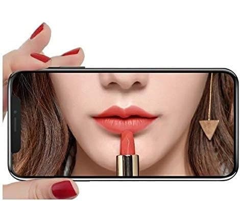 Folie de sticla Apple iPhone 15 Plus, Full Glue 8D Mirror Glass, efect oglinda, reflexie verde, margini negre — 4