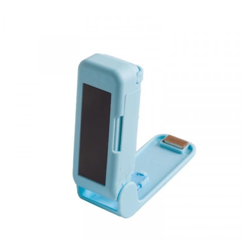 Mini aparat de sigilat pungi, etansare prin caldura, spate magnetic, albastru — 3
