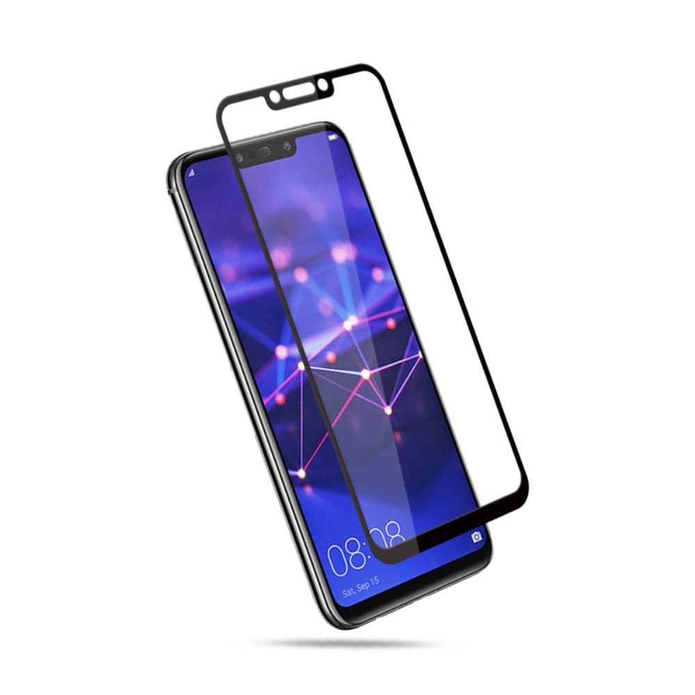 Folie sticla Huawei Mate 20 Lite, Full Glue 111D, margini negre — 2