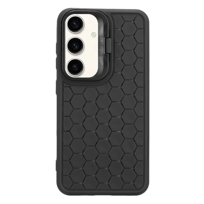 Husa Samsung Galaxy S23+ (S23 Plus), HoneyComb Bracket, functie stand, neagra — 4