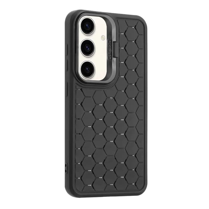 Husa Samsung Galaxy S23+ (S23 Plus), HoneyComb Bracket, functie stand, neagra — 5
