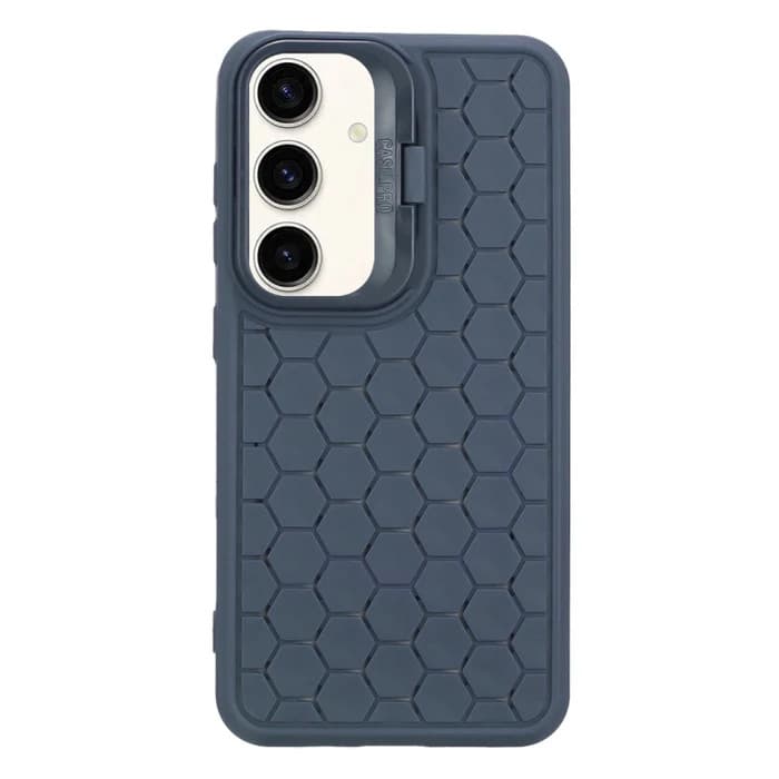 Husa Samsung Galaxy S23+ (S23 Plus), HoneyComb Bracket, functie stand, albastru inchis — 4