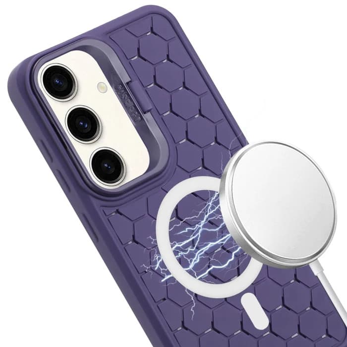 Husa Samsung Galaxy S23+ (S23 Plus), HoneyComb Bracket, functie stand, mov — 2
