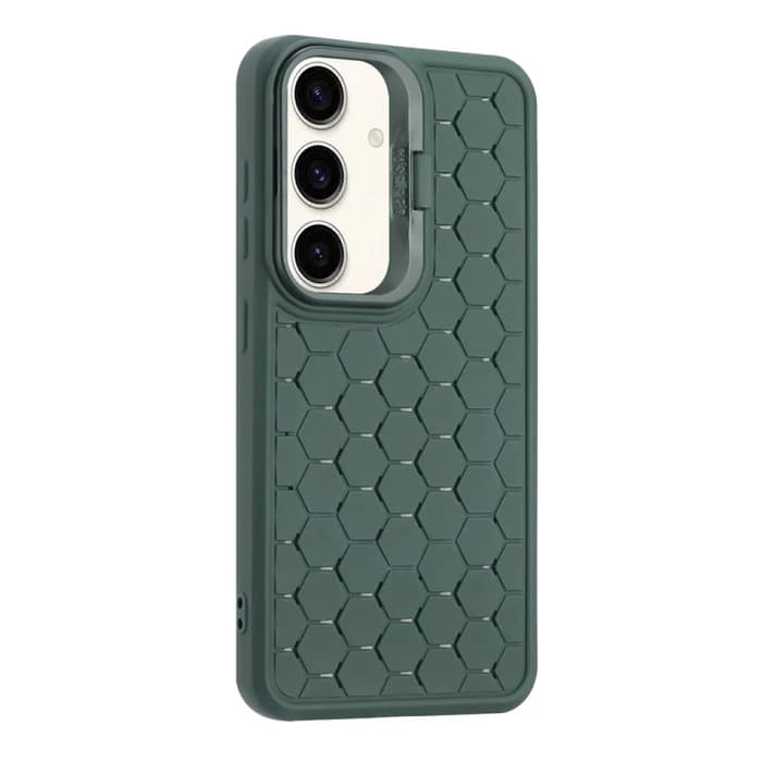 Husa Samsung Galaxy S23+ (S23 Plus), HoneyComb Bracket, functie stand, verde — 5