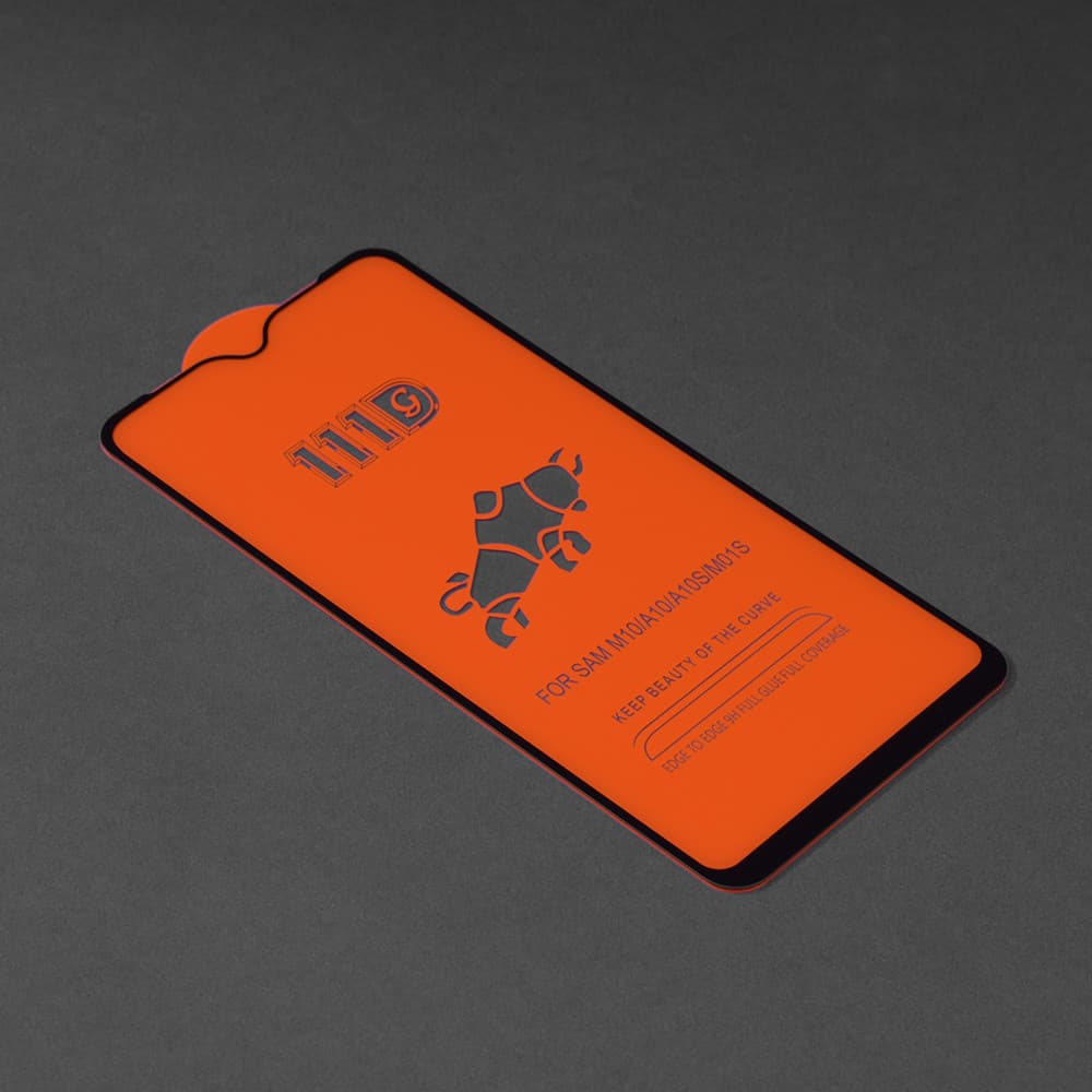 Folie de sticla Full Glue 111D pentru Samsung Galaxy A10/A10s/M10, margini negre — 3