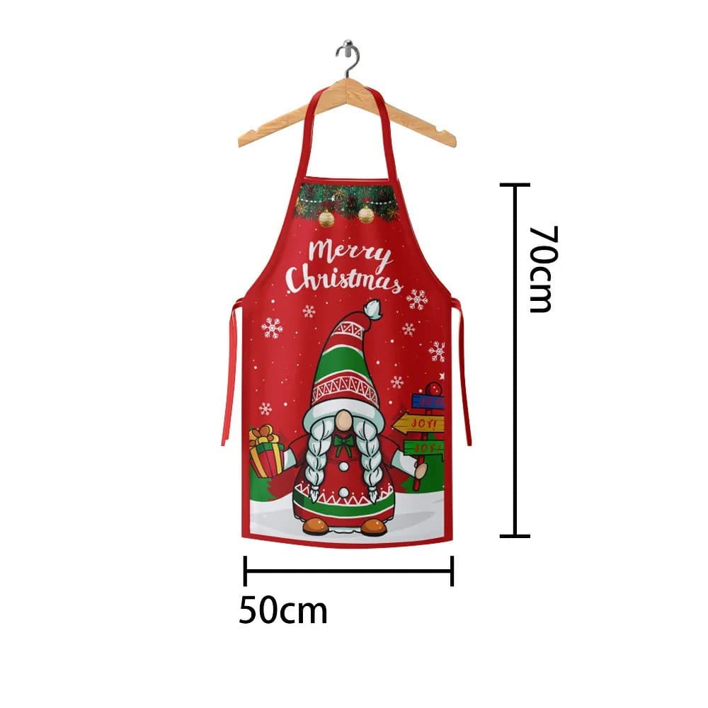 Sort de bucatarie decorativ, tema Craciun, 50 x 70 cm, model elf — 3