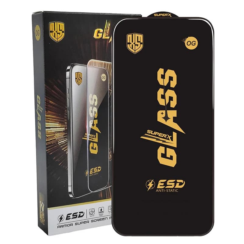 Folie sticla Apple iPhone 17, Full Glue SuperX, ESD, margini negre — 3