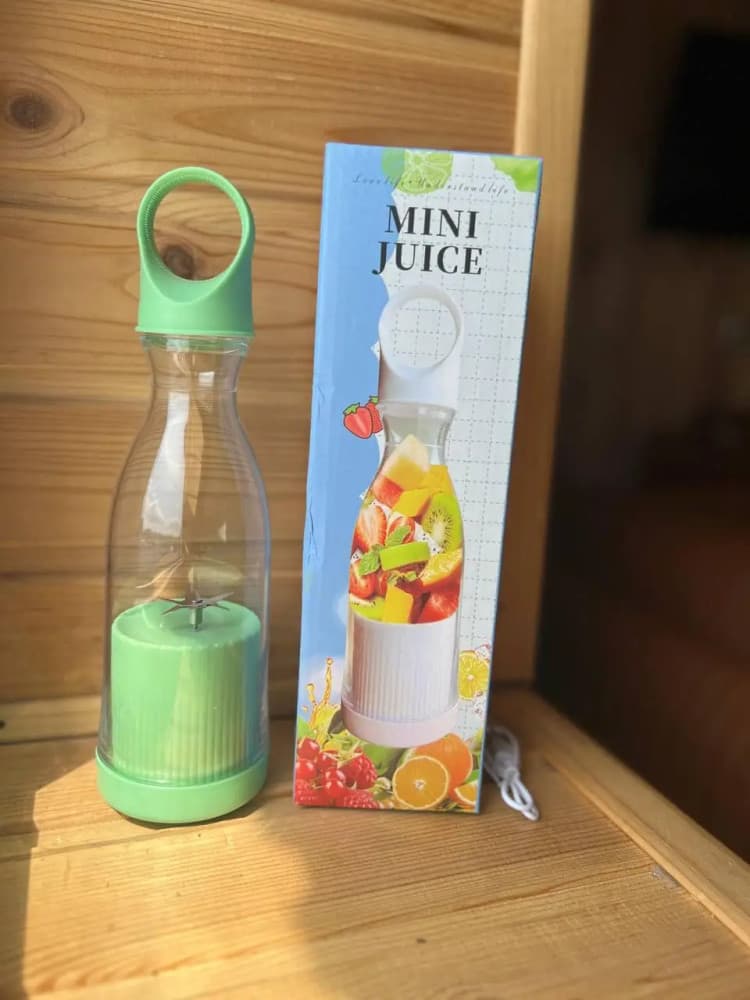 Mini blender / smoothie maker portabil DM-519, 380 ml, incarcare USB, verde — 2