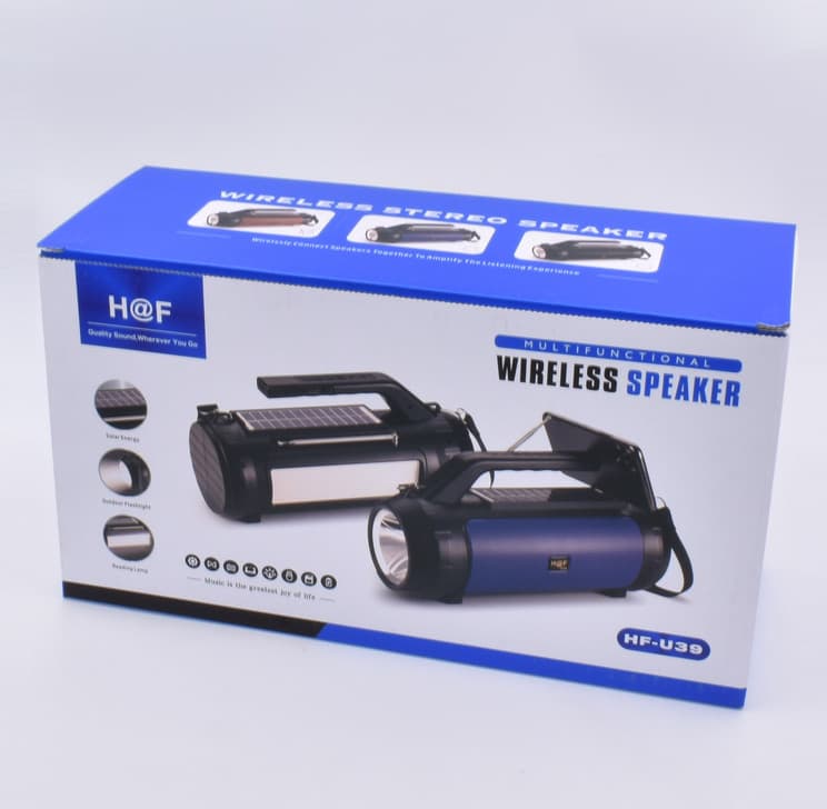 Boxa bluetooth HF-U39, MP3/USB/MicroSD reader, Radio FM, functie Hands-Free, incarcare solara, neagra — 3