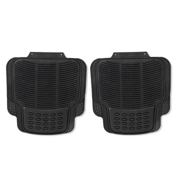 Set 4 covorase auto PVC, antiderapante, negre — 2