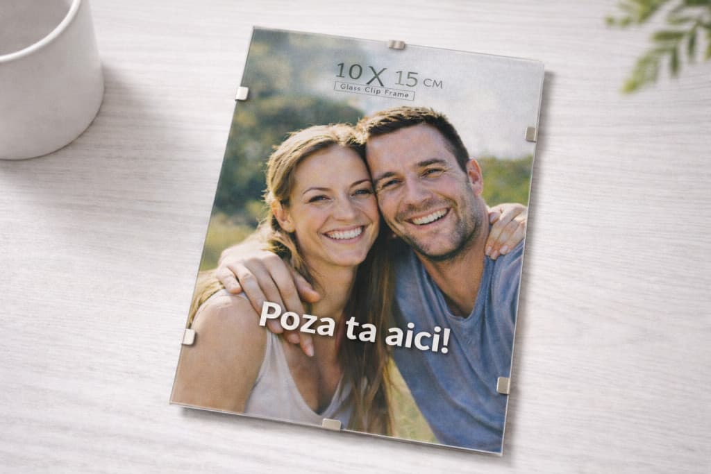 Tablou foto cu poza ta, cu clips & geam, 10 x 15 cm — 2