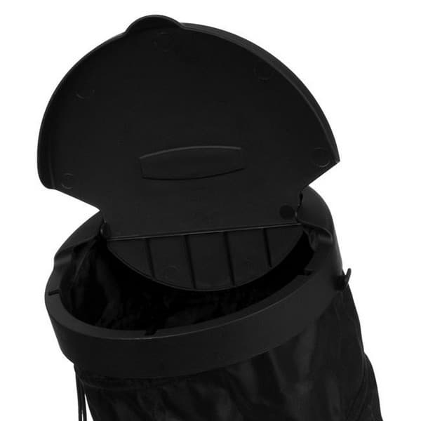 Mini cos de gunoi auto, tip Pop-Up, 16 x 19 cm, negru — 3