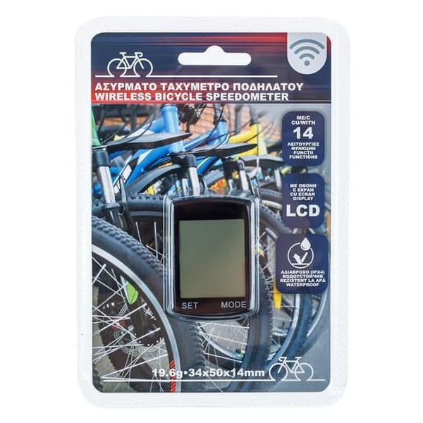 Vitezometru wireless pentru bicicleta, rezistent la apa, 14 functii, negru — 3