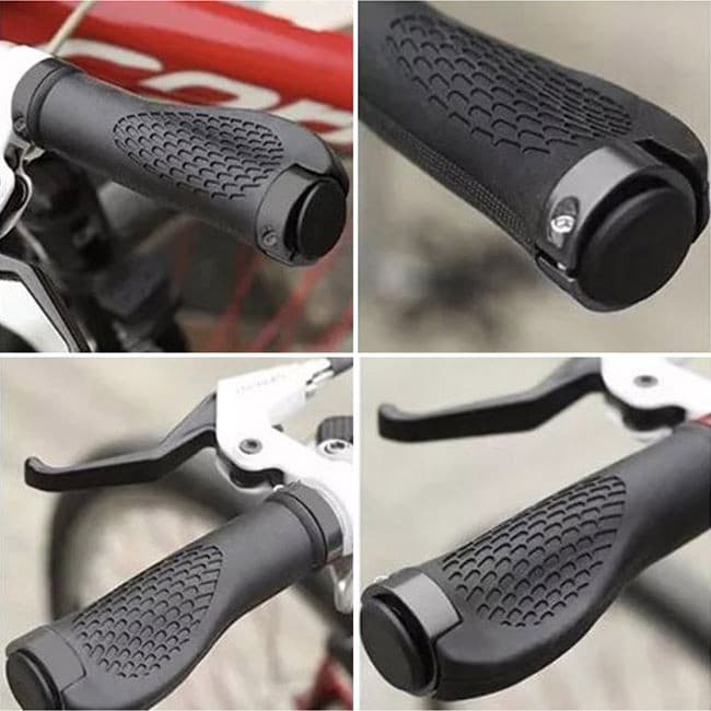Manere negre premium pentru ghidon bicicleta, 13 x 4 cm, set 2 bucati — 3