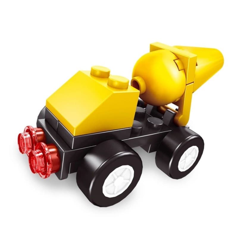 Set de constructie Alleblox, Vehicule constructii, 23 piese, +6 ani — 2