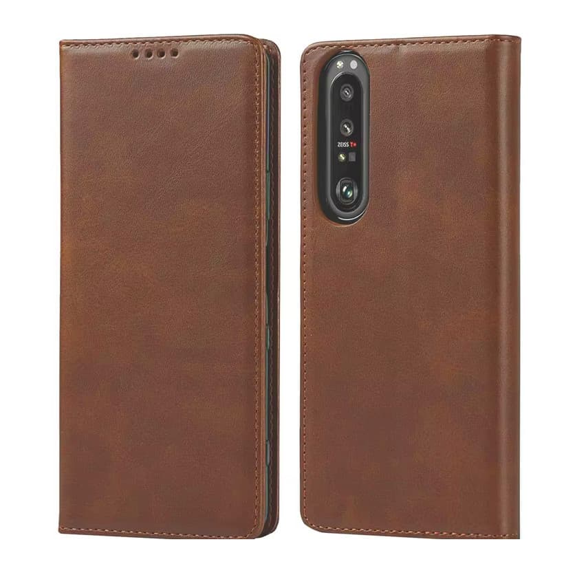 Husa Samsung Galaxy Note 20 Ultra, Elegant Book Case, inchidere magnetica, maro — 2