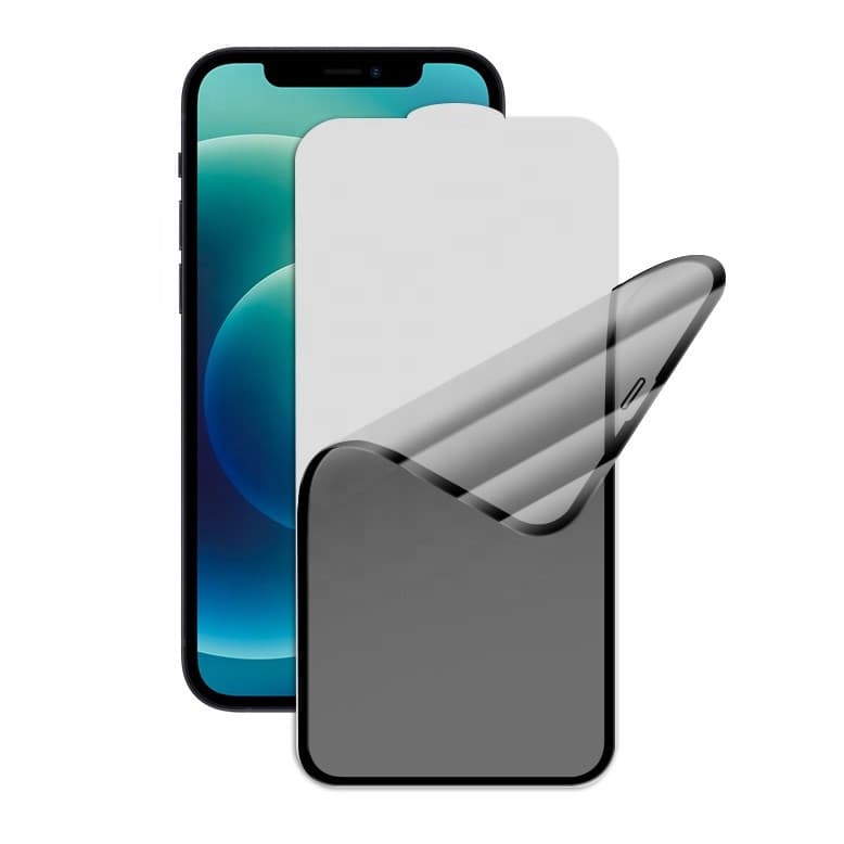 Folie de protectie Samsung Galaxy A10, Privacy Ceramic, margini negre — 4
