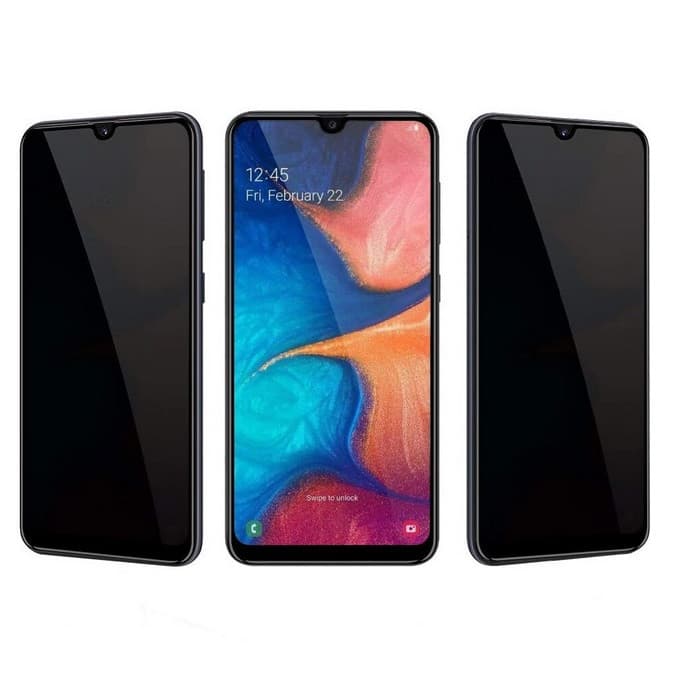 Folie de protectie Samsung M10s/M30/M30s, Privacy Ceramic, margini negre — 3
