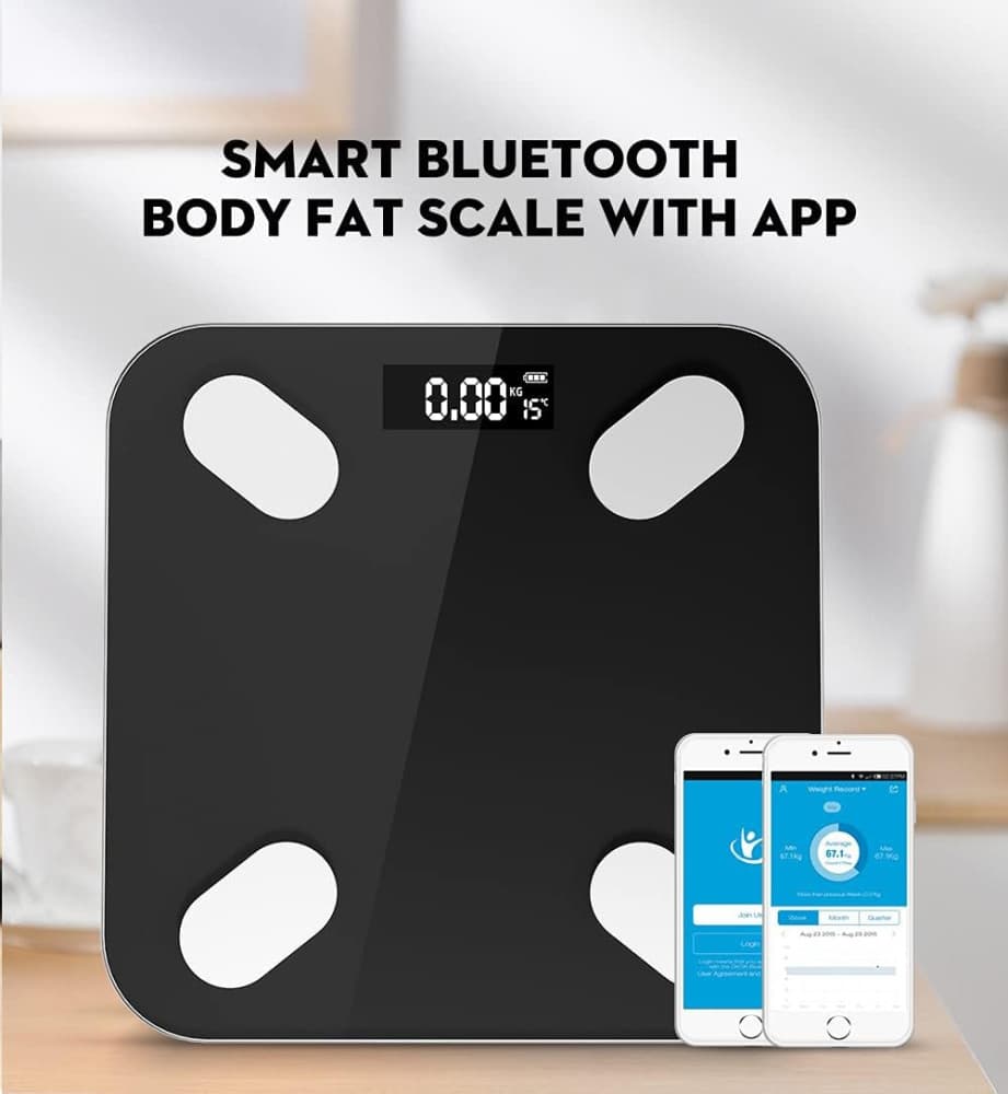 Cantarul corporal electronic RT-002, multiple functii, conectare aplicatie prin bluetooth, alimentare cu baterii — 2