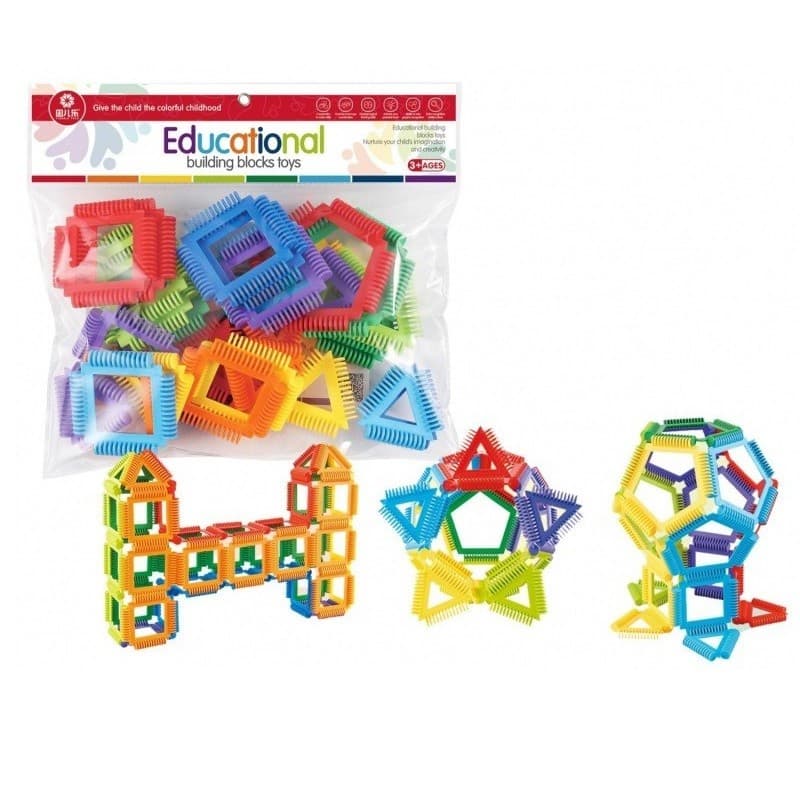 Set de constructie educational, 18 piese, WW3023 — 2