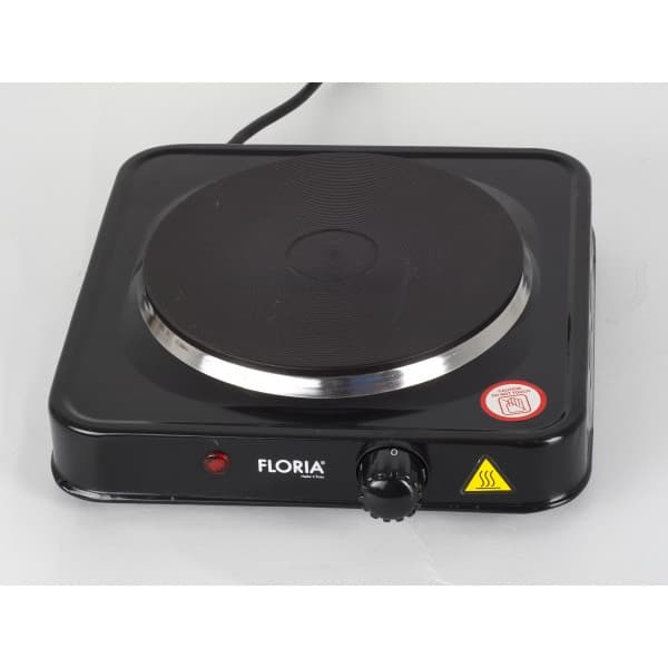 Plita electrica Floria ZLN-2806, 22 x 21 x 5 cm,1 ochi, 1000W, neagra — 2