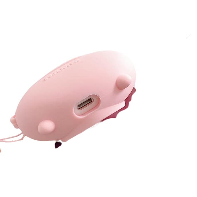 Husa AirPods cu Inel Prindere Model 1 Porc Roz — 2